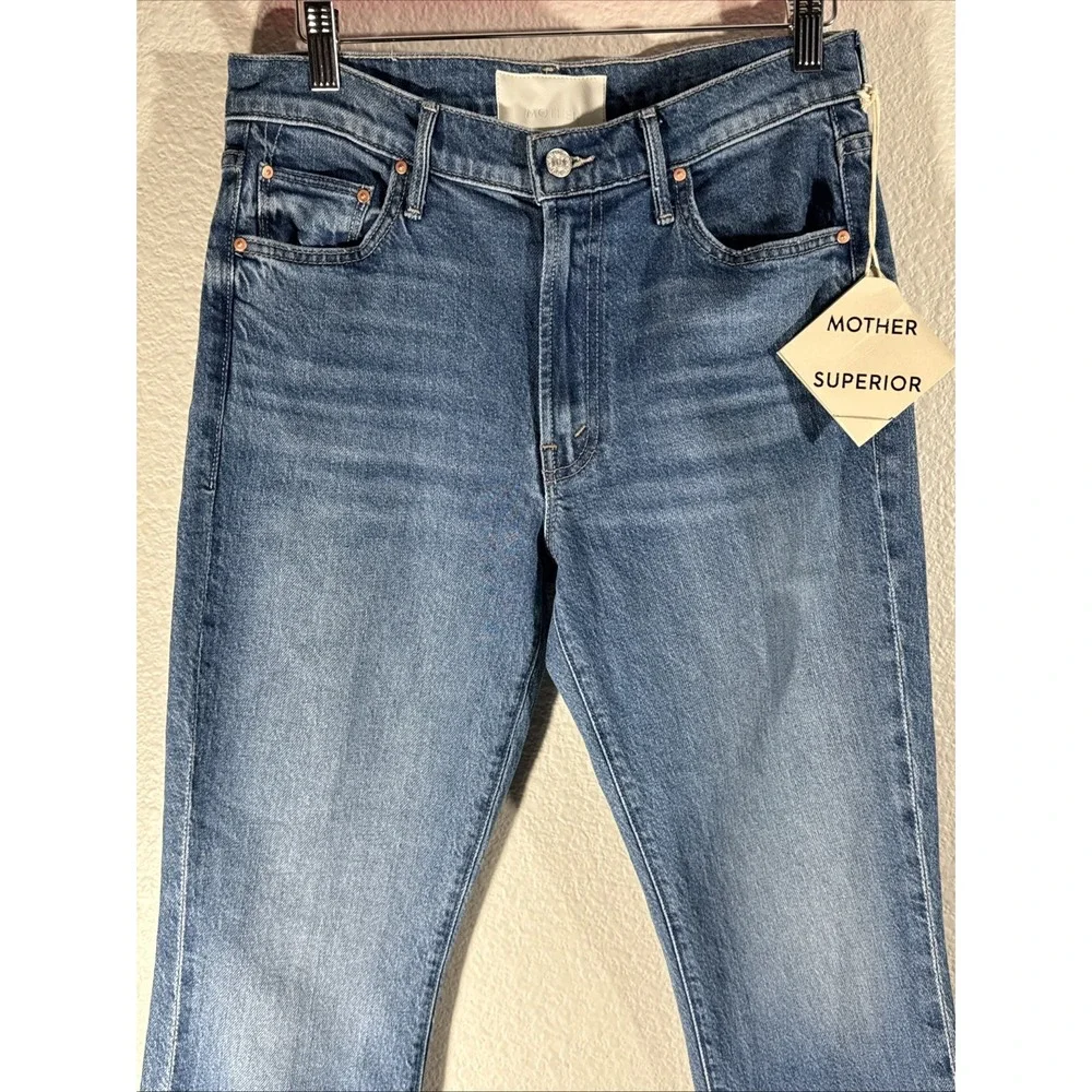 NWT $268 MOTHER Superior The Outsider Flood Jeans Field Trip 30 Cropped Bootcut